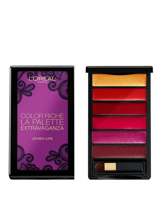 L'ORÉAL PARIS Paleta 6 rujuri L'Oréal Paris, Color Riche, La Palette Extravaganza, 6 culorI